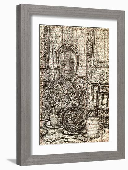 Mrs Mounter at the Breakfast Table-Harold Gilman-Framed Giclee Print