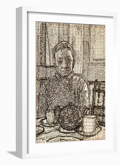 Mrs Mounter at the Breakfast Table-Harold Gilman-Framed Giclee Print