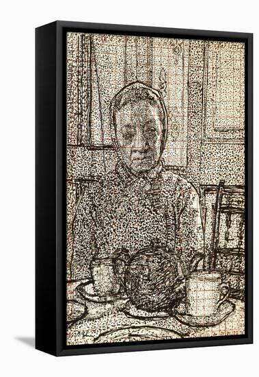 Mrs Mounter at the Breakfast Table-Harold Gilman-Framed Premier Image Canvas