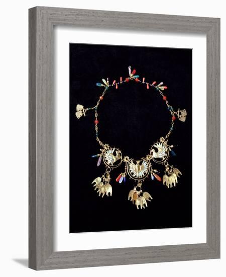 Mrs Mucha's Necklace, 1906-Alphonse Mucha-Framed Photographic Print