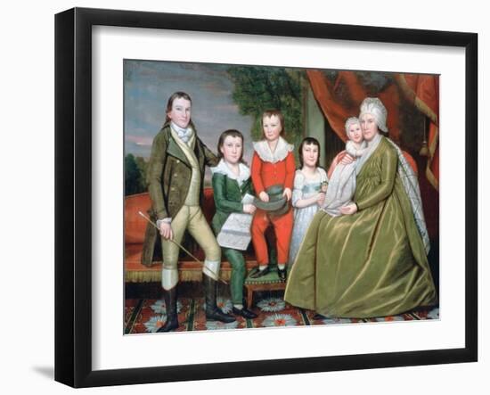 Mrs Noah Smith and Her Children, 1798-Ralph Earl-Framed Giclee Print