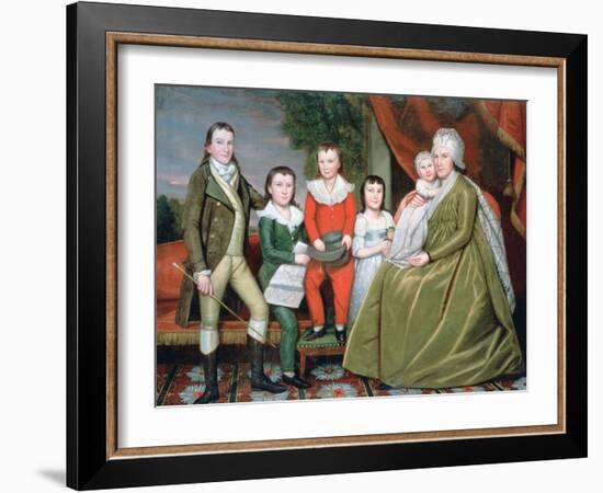 Mrs Noah Smith and Her Children, 1798-Ralph Earl-Framed Giclee Print