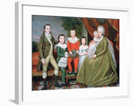 Mrs Noah Smith and Her Children, 1798-Ralph Earl-Framed Giclee Print