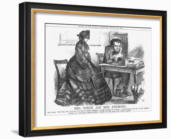 Mrs. North and Her Attorney, 1864-John Tenniel-Framed Giclee Print