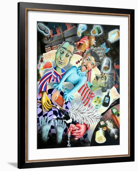 Mrs. Ogmore-Pritchard Nightly Nags Her Ghostly Husbands, 2005-Tony Todd-Framed Giclee Print