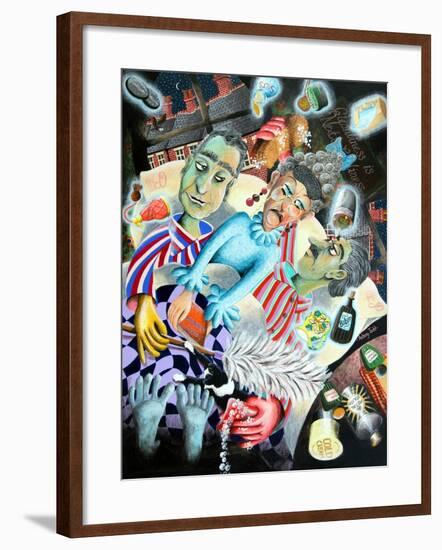 Mrs. Ogmore-Pritchard Nightly Nags Her Ghostly Husbands, 2005-Tony Todd-Framed Giclee Print