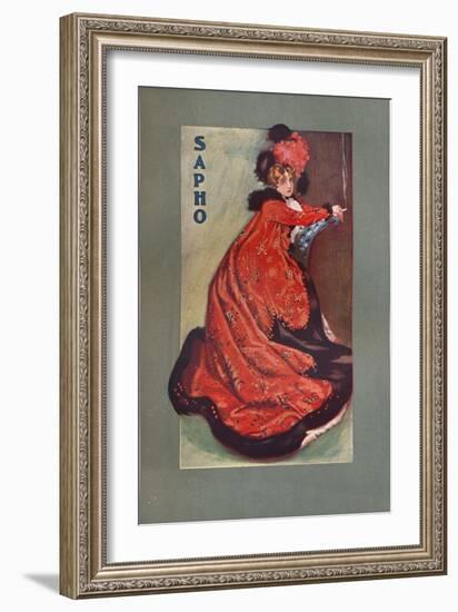 Mrs Olga Nethersole in Sapho, C1900-null-Framed Giclee Print