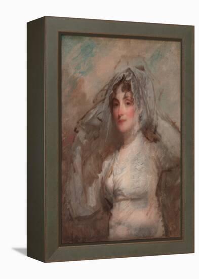 Mrs Perez Morton (1759-1846), C.1802 (Oil on Canvas)-Gilbert Stuart-Framed Premier Image Canvas