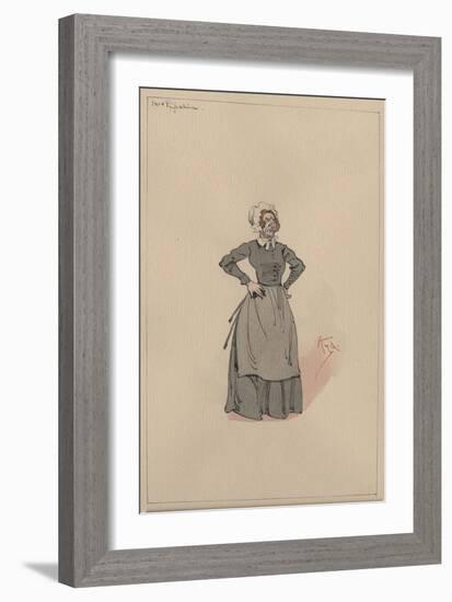 Mrs Pipchin, c.1920s-Joseph Clayton Clarke-Framed Giclee Print