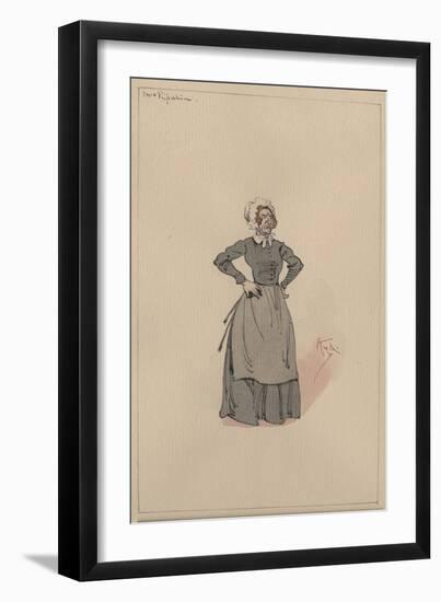Mrs Pipchin, c.1920s-Joseph Clayton Clarke-Framed Giclee Print