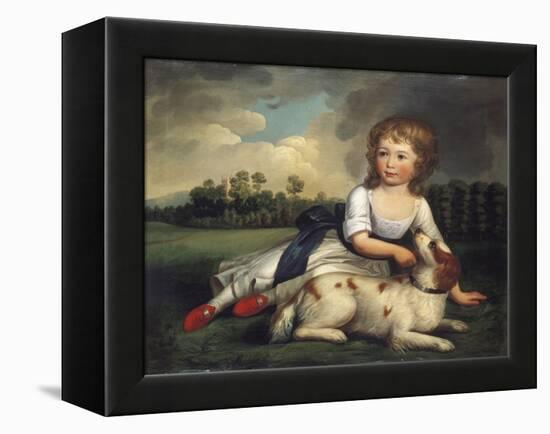 Mrs Ramsden and Her Dog-null-Framed Premier Image Canvas