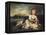 Mrs Ramsden and Her Dog-null-Framed Premier Image Canvas