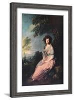 'Mrs. Richard Brinsley Sheridan', 1785-1787-Thomas Gainsborough-Framed Giclee Print