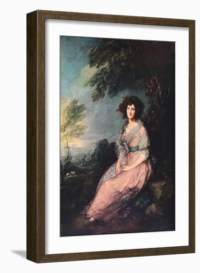 'Mrs. Richard Brinsley Sheridan', 1785-1787-Thomas Gainsborough-Framed Giclee Print