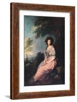 'Mrs. Richard Brinsley Sheridan', 1785-1787-Thomas Gainsborough-Framed Giclee Print