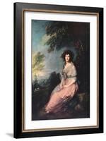 'Mrs. Richard Brinsley Sheridan', 1785-1787-Thomas Gainsborough-Framed Giclee Print