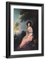 'Mrs. Richard Brinsley Sheridan', 1785-1787-Thomas Gainsborough-Framed Giclee Print