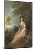 Mrs. Richard Brinsley Sheridan, 1785- 87-Thomas Gainsborough-Mounted Giclee Print