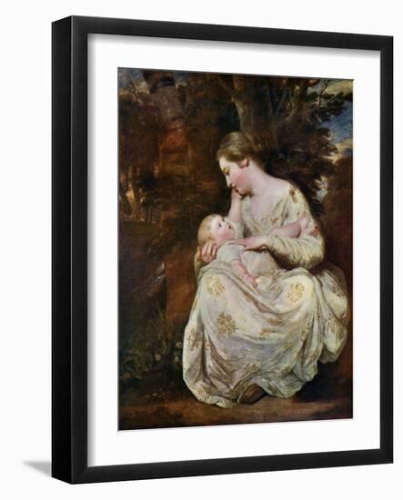 Mrs Richard Hoare and Child, 1763-Joshua Reynolds-Framed Giclee Print