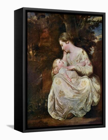 Mrs Richard Hoare and Child, 1763-Joshua Reynolds-Framed Premier Image Canvas