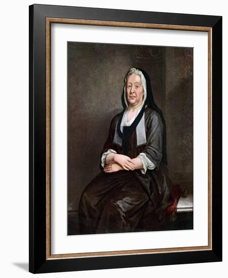 Mrs Richard Hogarth, the Artist's Mother, Mid 18th Century-William Hogarth-Framed Giclee Print