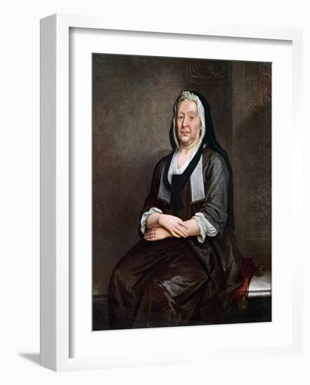 Mrs Richard Hogarth, the Artist's Mother, Mid 18th Century-William Hogarth-Framed Giclee Print