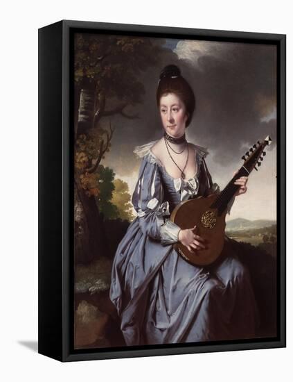 Mrs Robert Gwillym, 1766-Joseph Wright of Derby-Framed Premier Image Canvas