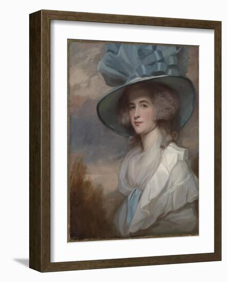 Mrs Robert Trotter of Bush-George Romney-Framed Giclee Print