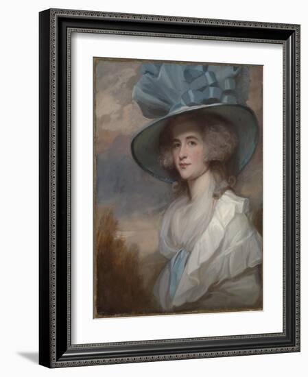 Mrs Robert Trotter of Bush-George Romney-Framed Giclee Print