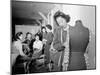 Mrs. Ryie Yoshizawa teaching a dressmaking class to women students at Manzanar, 1943-Ansel Adams-Mounted Photographic Print