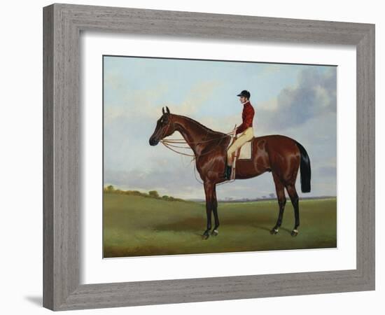 Mrs S. Wrather's 'Nutwith', with J. Marson Up, 1843-Harry Hall-Framed Giclee Print