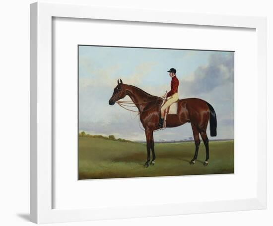 Mrs S. Wrather's 'Nutwith', with J. Marson Up, 1843-Harry Hall-Framed Giclee Print