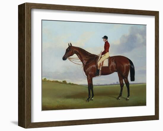 Mrs S. Wrather's 'Nutwith', with J. Marson Up, 1843-Harry Hall-Framed Giclee Print