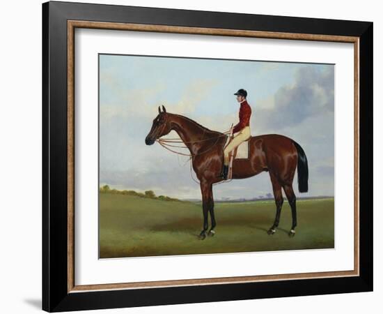 Mrs S. Wrather's 'Nutwith', with J. Marson Up, 1843-Harry Hall-Framed Giclee Print