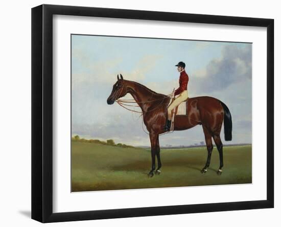 Mrs S. Wrather's 'Nutwith', with J. Marson Up, 1843-Harry Hall-Framed Giclee Print