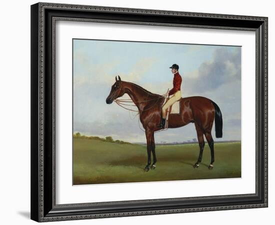 Mrs S. Wrather's 'Nutwith', with J. Marson Up, 1843-Harry Hall-Framed Giclee Print