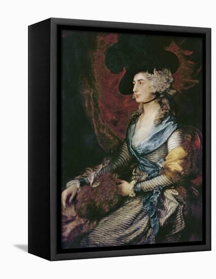 Mrs. Sarah Siddons-Thomas Gainsborough-Framed Stretched Canvas