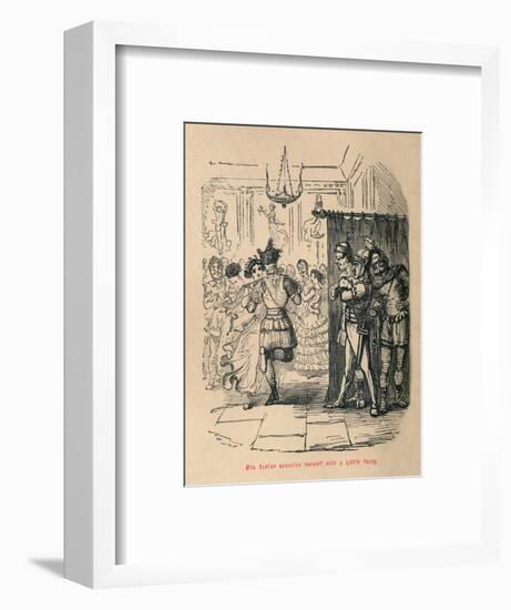 'Mrs Sextus consoles herself with a Little Party', 1852-John Leech-Framed Giclee Print