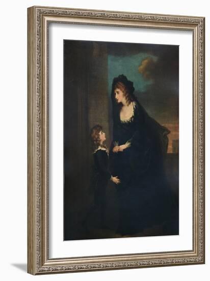 'Mrs. Siddons and Her Son in the Tragedy of Isabella, 1784, (1935)-William Hamilton-Framed Giclee Print