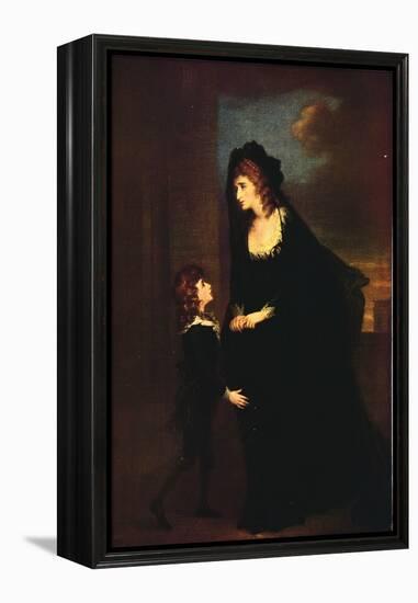 'Mrs. Siddons and her Son in the Tragedy of Isabella', 1784-William Hamilton-Framed Premier Image Canvas