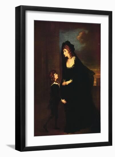 'Mrs. Siddons and her Son in the Tragedy of Isabella', 1784-William Hamilton-Framed Giclee Print