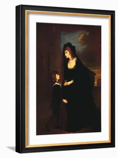 'Mrs. Siddons and her Son in the Tragedy of Isabella', 1784-William Hamilton-Framed Giclee Print