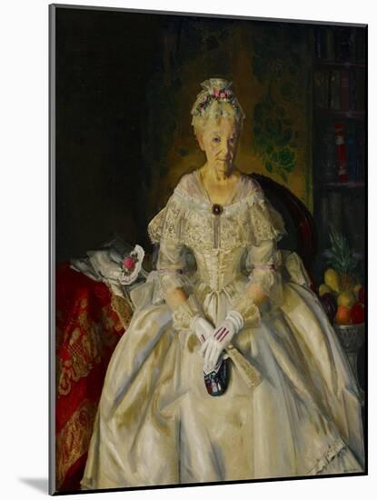 Mrs. T. in Cream Silk, No.2, 1920-George Wesley Bellows-Mounted Giclee Print