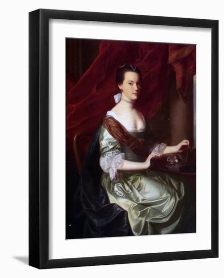 Mrs Theodore Atkinson Jr.-John Singleton Copley-Framed Giclee Print