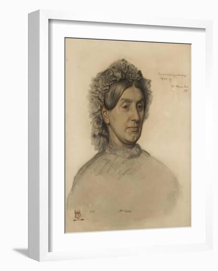 Mrs Thomas Combe (1806-1893-William Holman Hunt-Framed Giclee Print