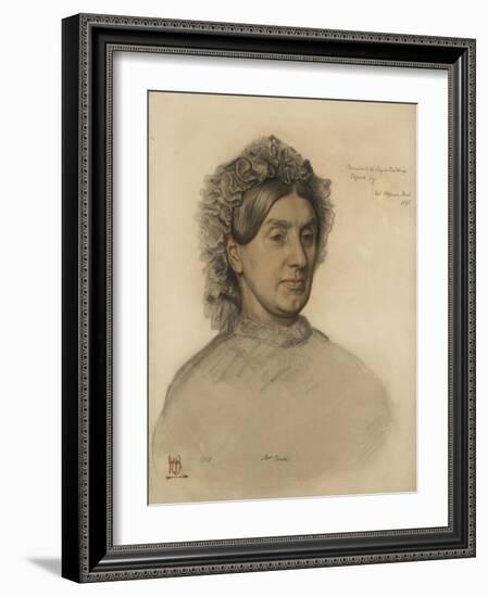 Mrs Thomas Combe (1806-1893-William Holman Hunt-Framed Giclee Print