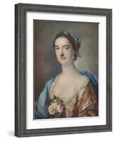 'Mrs Thomas Cripps', 1759-Francis Cotes-Framed Giclee Print