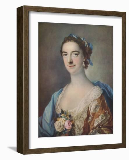 'Mrs Thomas Cripps', 1759-Francis Cotes-Framed Giclee Print