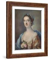 'Mrs Thomas Cripps', 1759-Francis Cotes-Framed Giclee Print