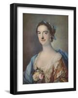'Mrs Thomas Cripps', 1759-Francis Cotes-Framed Giclee Print